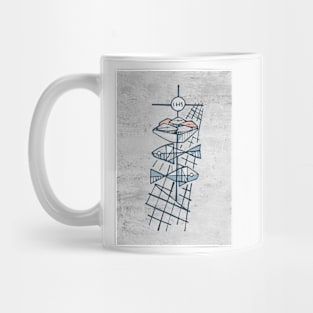 5 breads and two fish christian illustration Mug